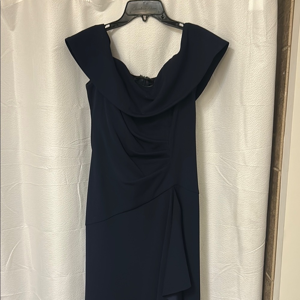 Elegant Navy Blue Evening Dress